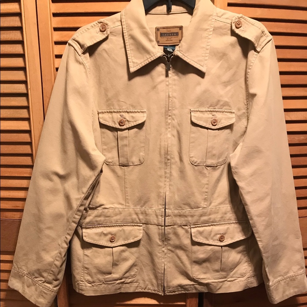 Lauren Ralph Lauren Khaki Bali Safari Jacket - image 1
